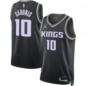 Domantas Sabonis Sacramento Kings Jordan Brand 2022/23 Statement Edition Swingman Stylish Jersey Black