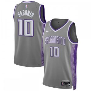 Domantas Sabonis Sacramento Kings Nike Unisex 2022/23 Prime Swingman Jersey City Edition Anthracite