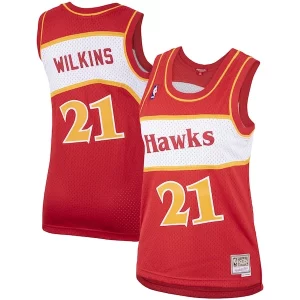 Dominique Wilkins Atlanta Hawks Women's Hardwood Classics Marvelous Swingman Jersey Red