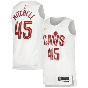 Donovan Mitchell Cleveland Cavaliers Nike Unisex Swingman Jersey Top - notch Association Edition White