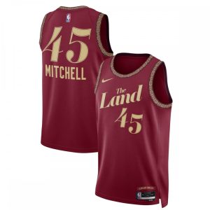 Donovan Mitchell Superior Cleveland Cavaliers Nike Unisex 2023/24 Swingman Jersey Wine City Edition