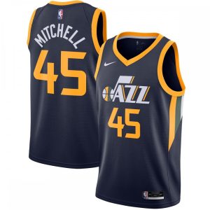 Donovan Mitchell Utah Jazz Nike 2020/21 Enchanting Swingman Jersey Navy Icon Edition