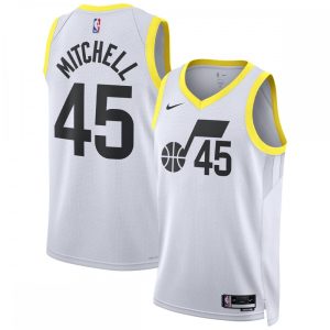 Donovan Mitchell Utah Jazz Nike Unisex 2022/23 Swingman Jersey Icon Edition White Prime