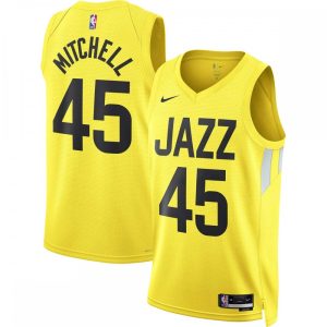 Donovan Mitchell Utah Jazz Nike Unisex Exquisite 2022/23 Swingman Jersey Icon Edition Gold