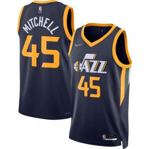 Donovan Mitchell Utah Magnificent Jazz Nike 2021/22 Diamond Swingman Jersey Icon Edition Navy