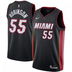Duncan Robinson Miami Heat Nike 2020/21 Swingman Jersey Black Superb Icon Edition