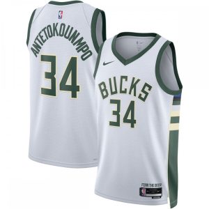 Giannis Antetokounmpo Milwaukee Bucks Enchanting Nike Unisex 2022/23 Swingman Jersey Association Edition White