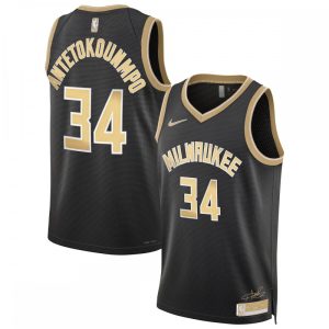 Giannis Antetokounmpo Milwaukee Bucks Nike Unisex Select Enchanting Series Swingman Jersey – Black