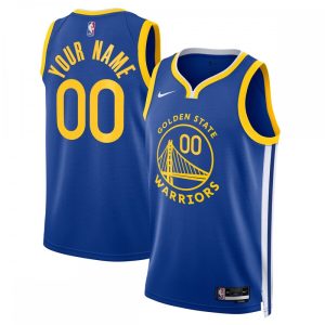Golden State Warriors Nike Unisex 2022/23 Swingman Impressive Custom Jersey Blue Icon Edition