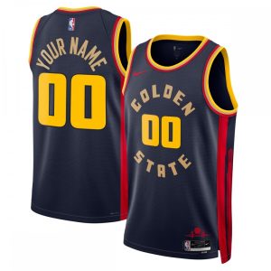 Golden State Warriors Nike Unisex 2024/25 Custom Swingman Jersey City Edition Striking Navy