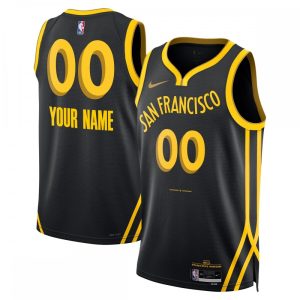 Golden State Warriors Sophisticated Nike Unisex 2023/24 Custom Swingman Jersey Black City Edition