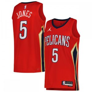 Herbert Jones New Orleans Pelicans Jordan Brand 2022/23 Stylish Replica Swingman Jersey Statement Edition Red
