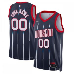 Houston Rockets Nike 2021/22 Outstanding Swingman Custom Jersey City Edition Navy
