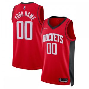 Houston Rockets Nike 2021/22 Stylish Diamond Swingman Custom Jersey Icon Edition Red