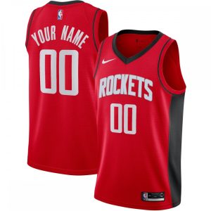 Houston Top - notch Rockets Nike Custom Swingman Jersey Icon Edition Red