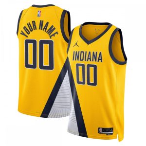 Indiana Pacers Jordan Brand Unisex Top - notch 2022/23 Swingman Custom Jersey Statement Edition Yellow
