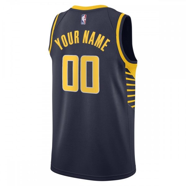 Indiana Pacers Nike Magnificent Swingman Custom Jersey Navy Icon Edition - Image 3