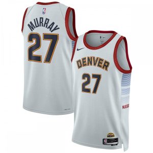 Jamal Murray Denver Dashing Nuggets Nike Unisex 2022/23 Swingman Jersey City Edition Silver