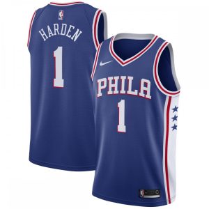 James Harden Philadelphia 76ers Nike 2021/22 Delightful Swingman Jersey Icon Edition Royal