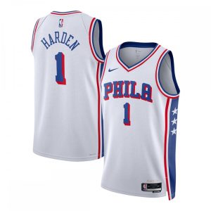 James Harden Philadelphia 76ers Nike Unisex Swingman Jersey Association Edition White Notable