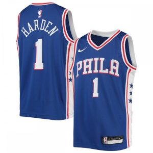 James Harden Philadelphia 76ers Nike Youth Luxurious 2021/22 Swingman Jersey Icon Edition Royal