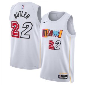 Jimmy Butler Miami Heat Nike Unisex Delightful 2022/23 Swingman Jersey City Edition White
