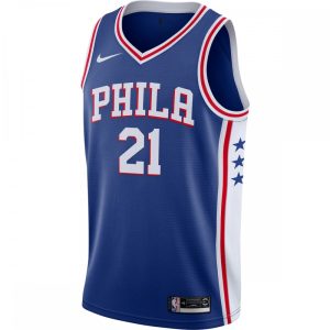 Joel Embiid Philadelphia 76ers Nike 2019/2020 Exquisite Swingman Jersey Icon Edition Royal