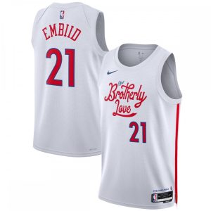 Joel Embiid Philadelphia Enchanting 76ers Nike Unisex 2022/23 Swingman Jersey City Edition White