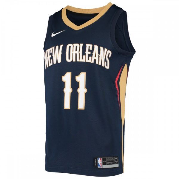 Jrue Holiday Remarkable New Orleans Pelicans Nike Swingman Jersey Navy - Image 2