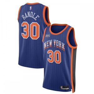 Julius Randle New York Knicks Nike Refined Unisex 2023/24 Swingman Jersey Blue City Edition