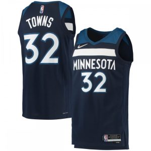 Karl Anthony Fantastic Towns Minnesota Timberwolves Nike 2021/22 Diamond Swingman Jersey Icon Edition Navy