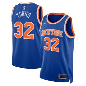 Karl Anthony Towns New York Knicks Nike Unisex 2023/24 Swingman Jersey Blue City Edition Remarkable