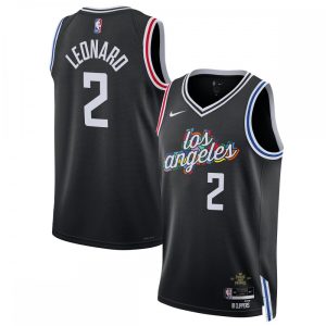Kawhi Leonard LA Clippers Nike Unisex 2022/23 Swingman Jersey City Edition Black Delightful