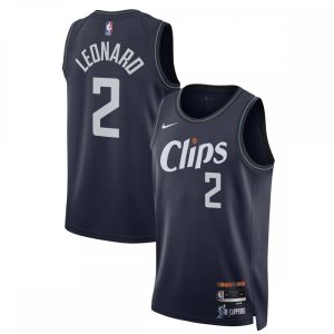 Kawhi Leonard LA Clippers Nike Unisex 2023/24 Swingman Jersey Navy City Edition Outstanding