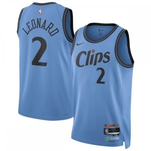 Kawhi Leonard LA Clippers Phenomenal Nike Unisex 2024/25 Swingman Player Jersey City Edition Light Blue