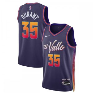 Kevin Durant Phoenix Suns Nike Unisex 2023/24 Swingman Stylish Jersey Purple City Edition
