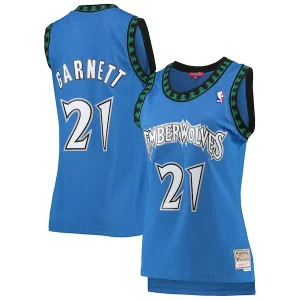 Kevin Outstanding Garnett Minnesota Timberwolves Women's Hardwood Classics Swingman Jersey Blue