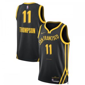 Klay Thompson Golden Enchanting State Warriors Nike Unisex 2023/24 Swingman Jersey Black City Edition