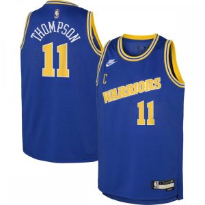 Klay Thompson Golden State Warriors Nike Youth 2022/23 Swingman Jersey Royal Classic Edition Premium