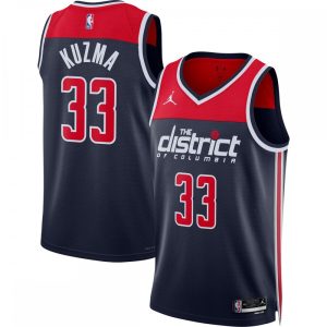 Kyle Kuzma Washington Fabulous Wizards Jordan Brand 2022/23 Statement Edition Swingman Jersey Navy