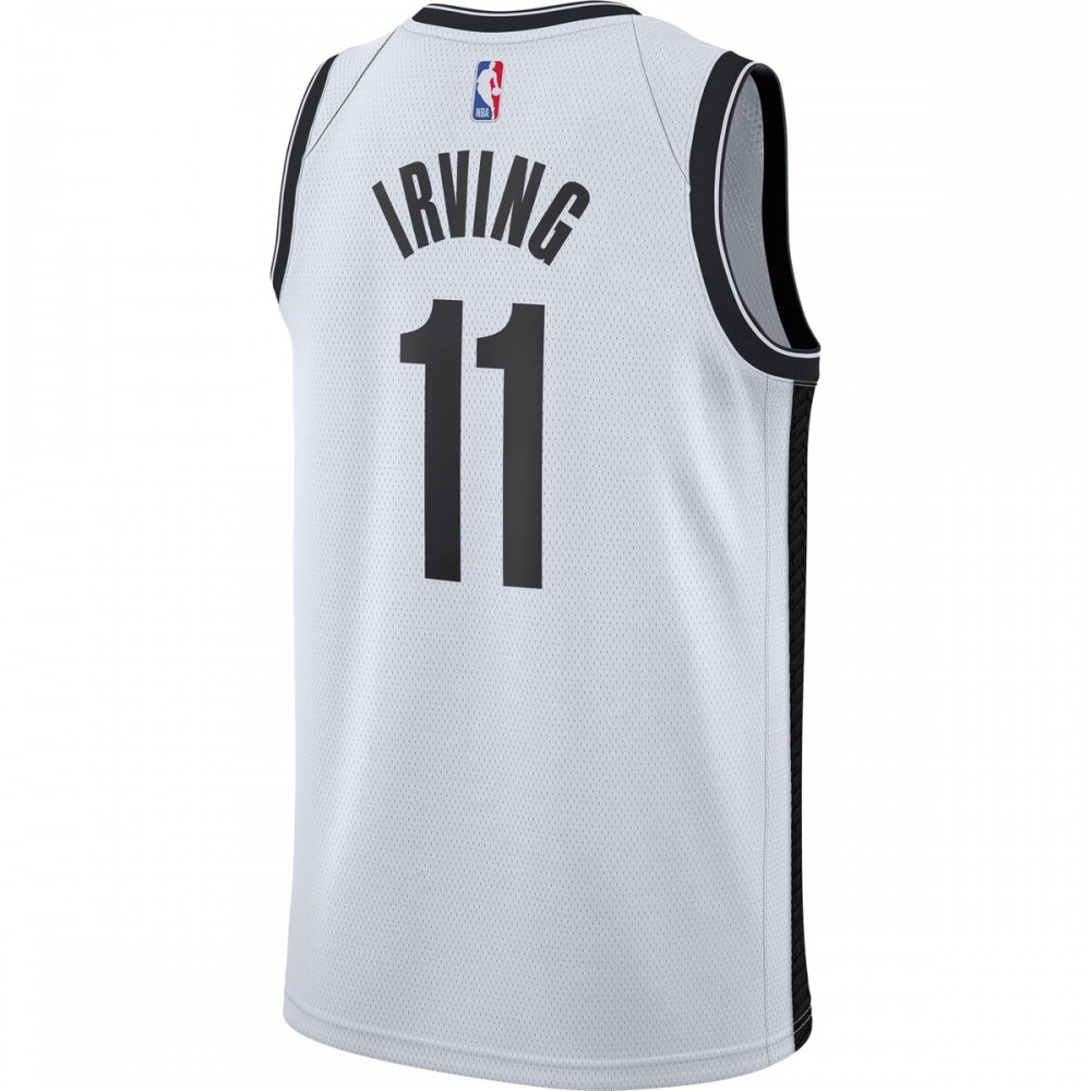 Kyrie Irving Brooklyn Nets Nike 2020/21 Swingman Top - notch Jersey White Association Edition - Image 3