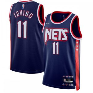 Kyrie Irving Brooklyn Nets Nike 2021/22 Swingman Jersey City Edition Marvelous Navy