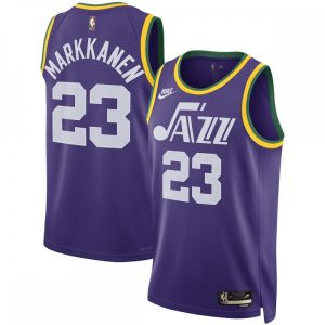 Lauri Markkanen Utah Jazz Distinguished Nike Unisex 2023/24 Swingman Replica Jersey Classic Edition Purple
