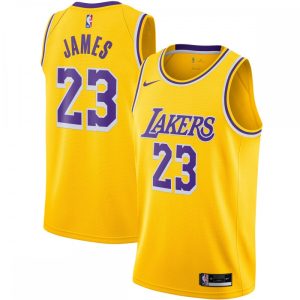 LeBron James Los Angeles Lakers Nike 2020/21 Swingman Jersey Admirable Gold Icon Edition