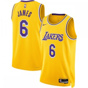 LeBron James Los Angeles Lakers Nike Unisex Luxurious 2022/23 Swingman Jersey Icon Edition Gold