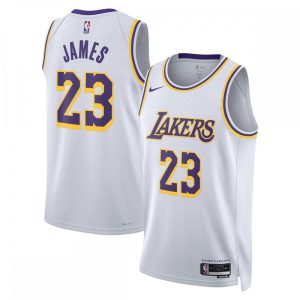 LeBron James Los Angeles Lakers Nike Unisex Swingman Jersey Association Edition Exceptional White