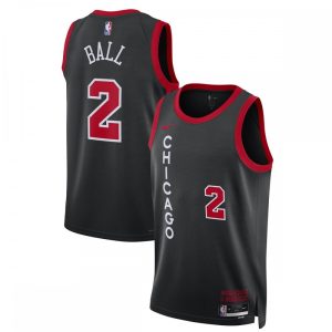 Lonzo Ball Chicago Bulls Nike Unisex 2023/24 Swingman Jersey Black Marvelous City Edition