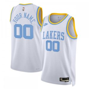 Los Angeles Admirable Lakers Nike Unisex 2022/23 Custom Swingman Jersey Classic Edition White