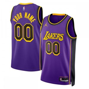 Los Angeles Lakers Jordan Brand Unisex 2022/23 Swingman Custom Jersey Statement Edition Purple Marvelous
