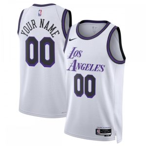 Los Angeles Lakers Nike Unisex 2022/23 Swingman Custom Jersey City Glamorous Edition White